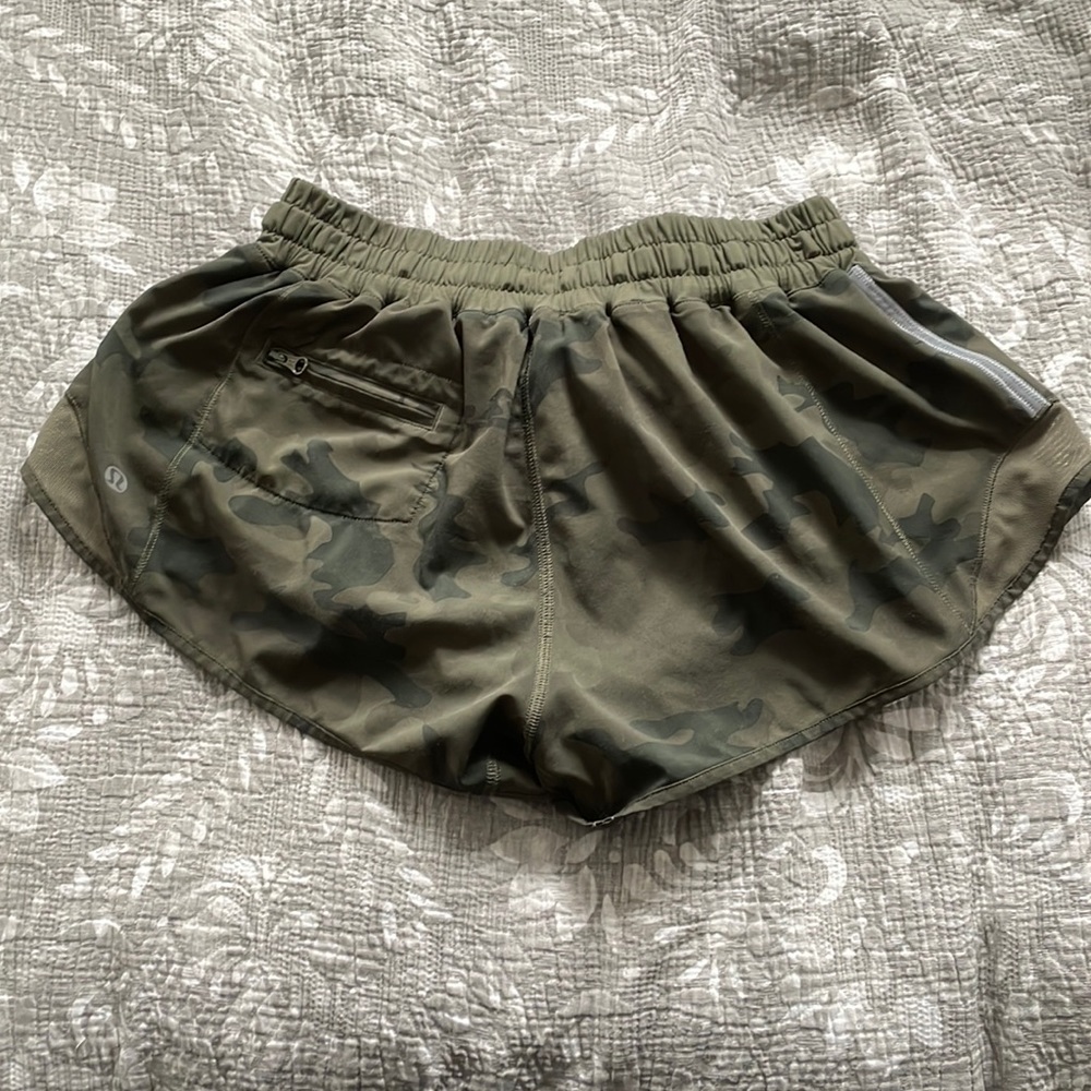 Lululemon camo running shorts